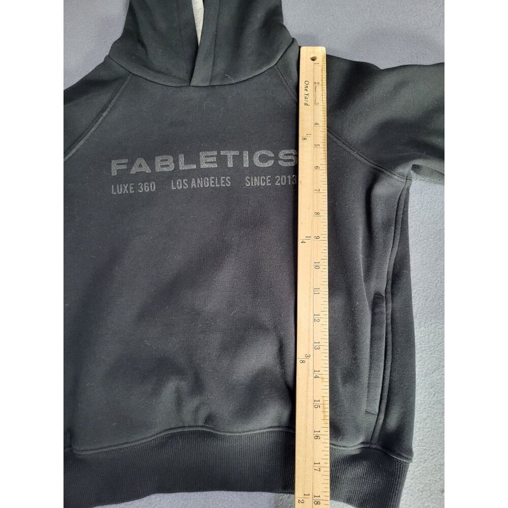 FABLETICS The Kids Unisex Go-To Hoodie Black Logo Sweatshirt SZ Small 6/7 - Picture 5 of 8